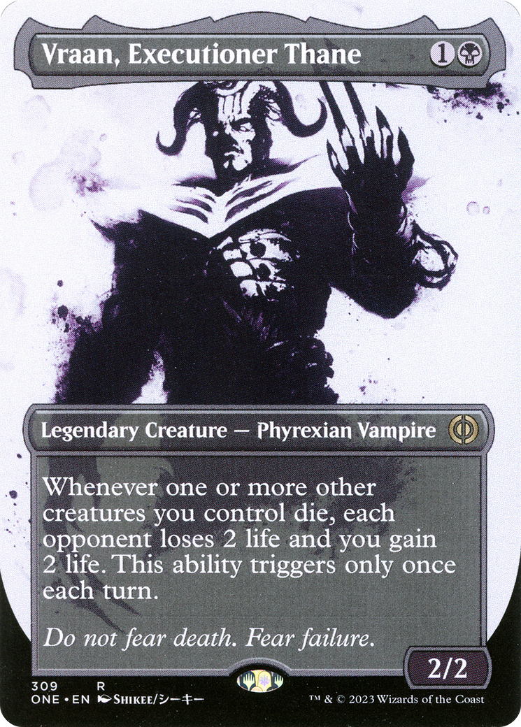 Vraan, Executioner Thane (Borderless Ichor) [Phyrexia: All Will Be One] | Galaxy Games LLC