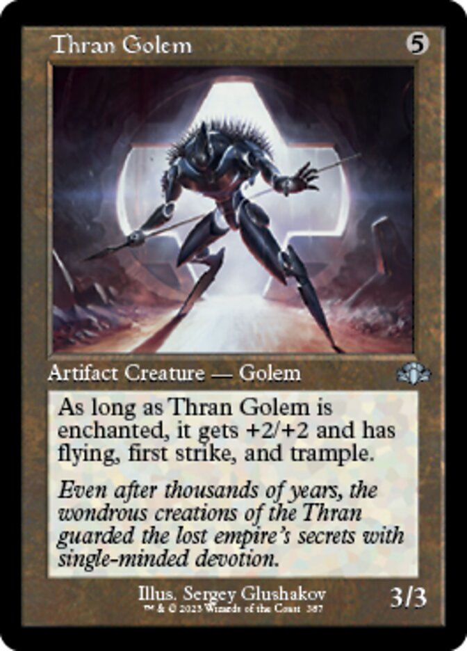 Thran Golem (Retro) [Dominaria Remastered] | Galaxy Games LLC