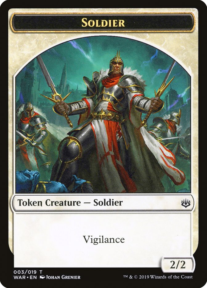 Soldier Token [War of the Spark Tokens] | Galaxy Games LLC