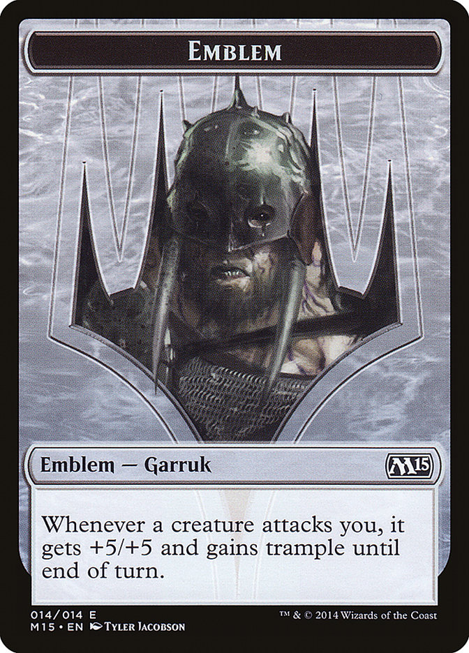 Garruk, Apex Predator Emblem [Magic 2015 Tokens] | Galaxy Games LLC