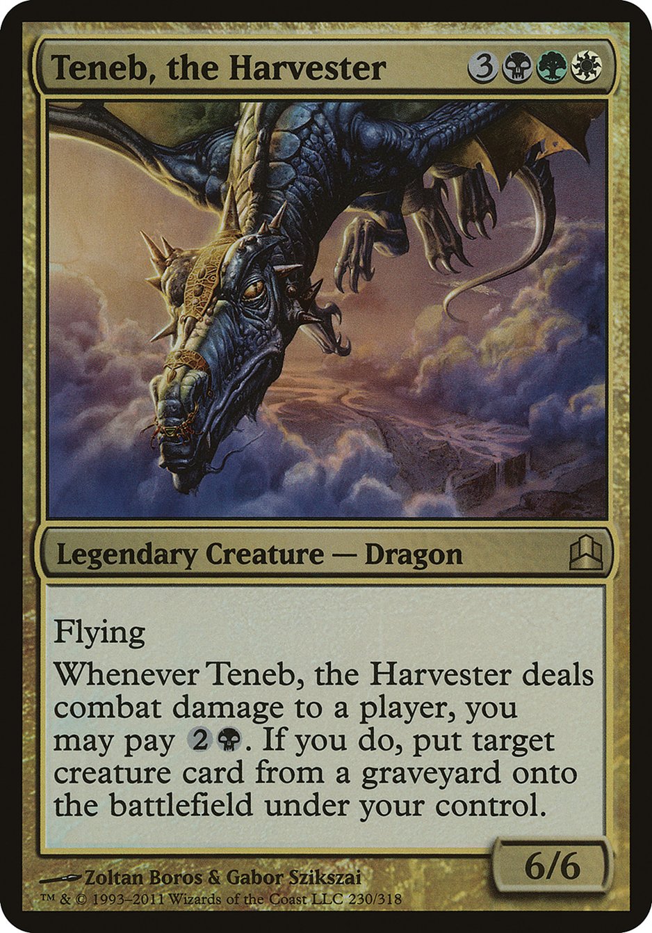 Teneb, the Harvester (Oversized) [Commander 2011 Oversized] | Galaxy Games LLC