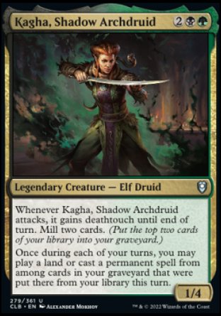 Kagha, Shadow Archdruid [Commander Legends: Battle for Baldur's Gate] | Galaxy Games LLC