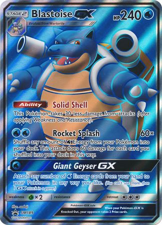 Blastoise GX (SM189) (Jumbo Card) [Sun & Moon: Black Star Promos] | Galaxy Games LLC