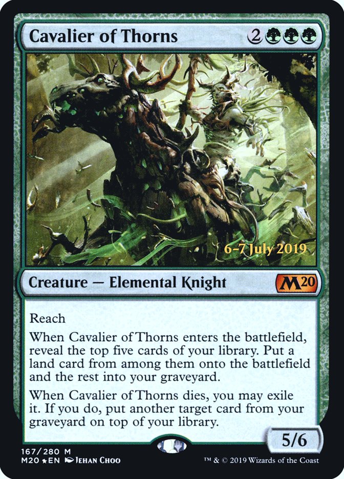 Cavalier of Thorns [Core Set 2020 Prerelease Promos] | Galaxy Games LLC