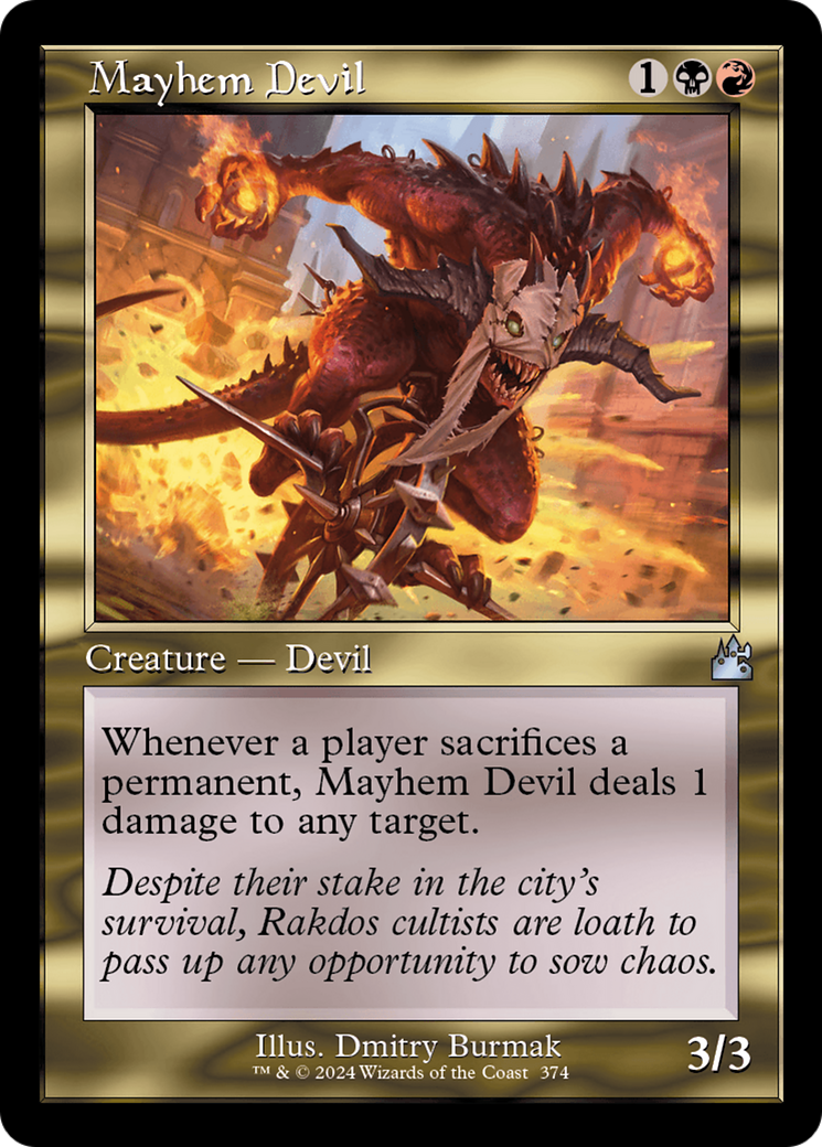 Mayhem Devil (Retro Frame) [Ravnica Remastered] | Galaxy Games LLC