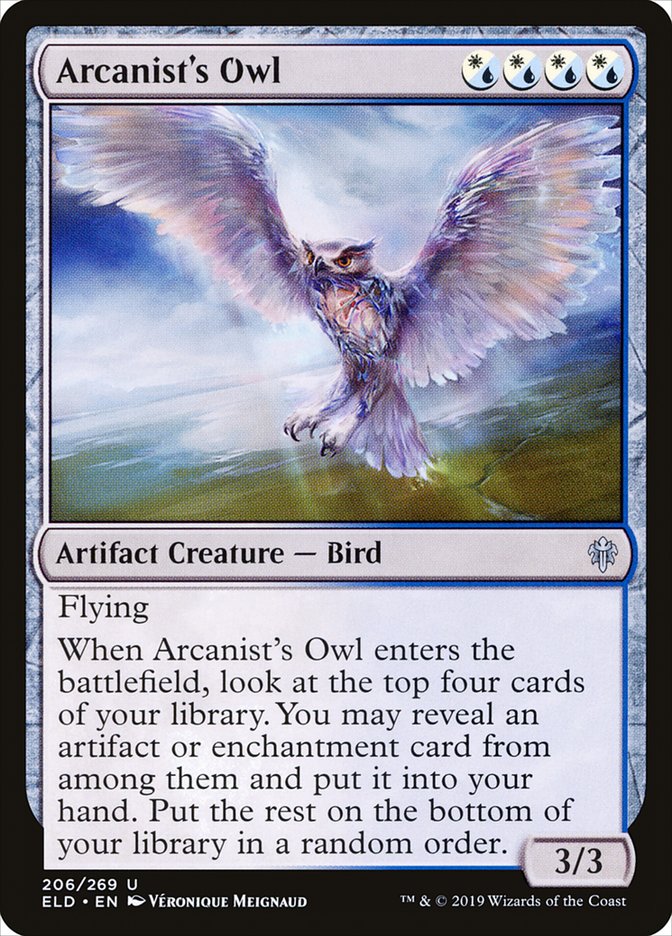 Arcanist's Owl [Throne of Eldraine] | Galaxy Games LLC