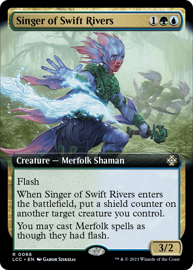Singer of Swift Rivers (Extended Art) [The Lost Caverns of Ixalan Commander] | Galaxy Games LLC
