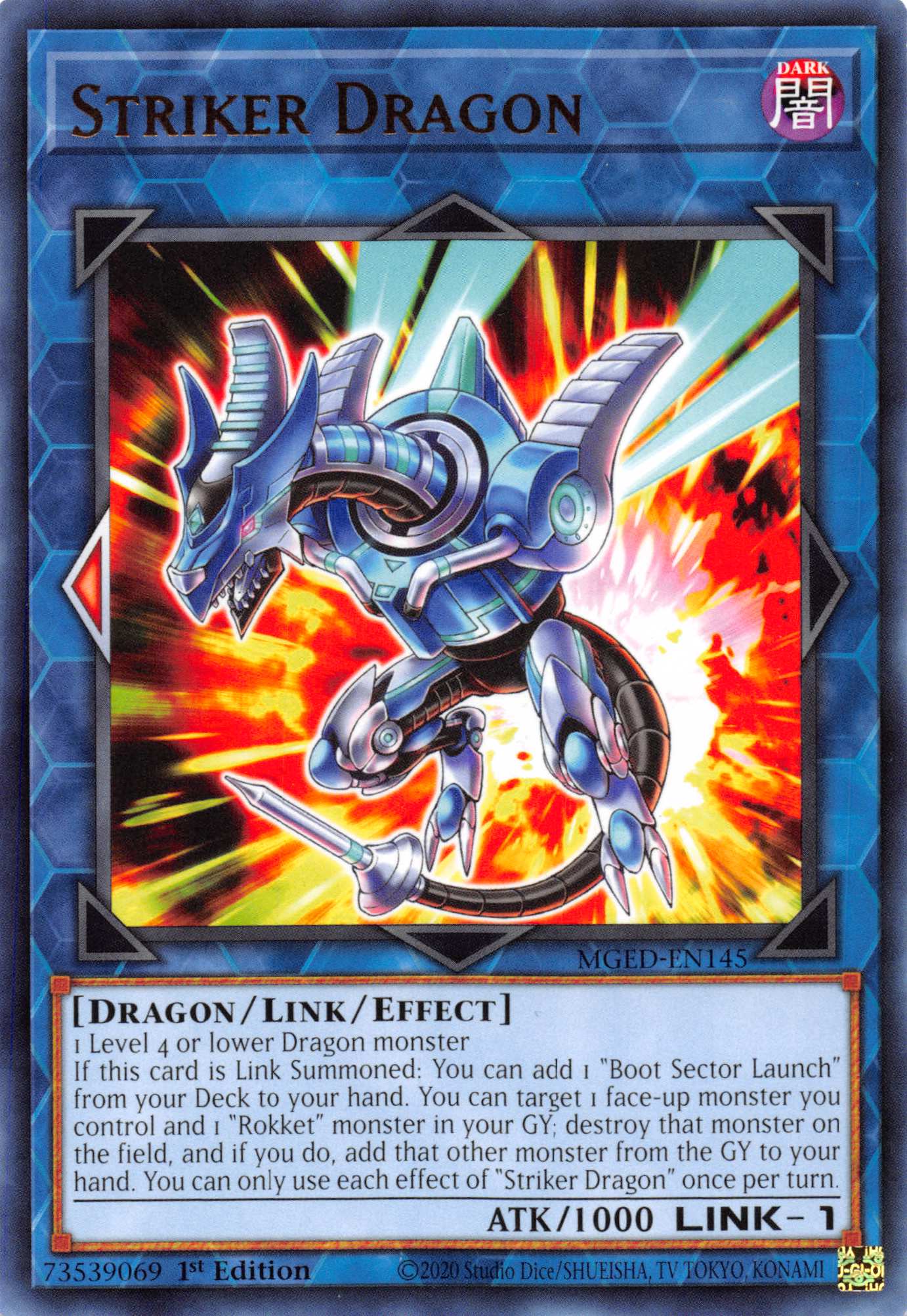 Striker Dragon [MGED-EN145] Rare | Galaxy Games LLC