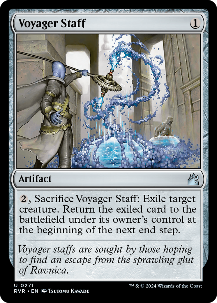 Voyager Staff [Ravnica Remastered] | Galaxy Games LLC