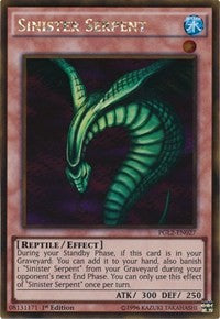 Sinister Serpent [PGL2-EN027] Gold Rare | Galaxy Games LLC