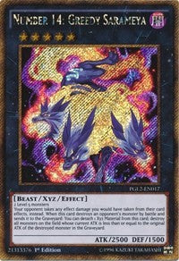 Number 14: Greedy Sarameya [PGL2-EN017] Gold Secret Rare | Galaxy Games LLC