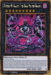 Number 95: Galaxy-Eyes Dark Matter Dragon [PGL2-EN015] Gold Secret Rare | Galaxy Games LLC