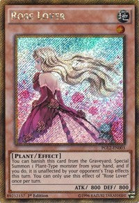 Rose Lover [PGL2-EN003] Gold Secret Rare | Galaxy Games LLC