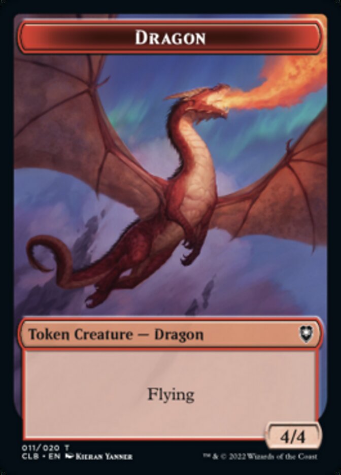 Dragon Token [Commander Legends: Battle for Baldur's Gate Tokens] | Galaxy Games LLC