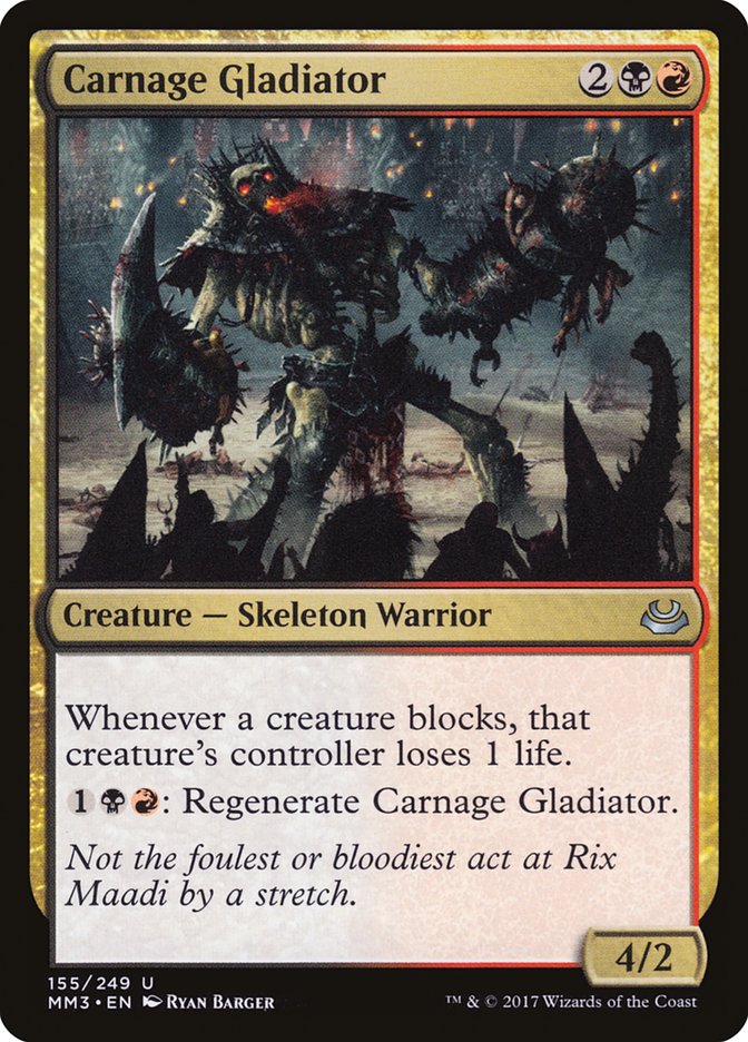 Carnage Gladiator [Modern Masters 2017] | Galaxy Games LLC