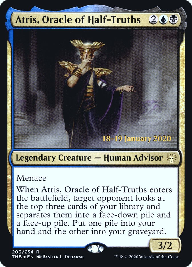 Atris, Oracle of Half-Truths [Theros Beyond Death Prerelease Promos] | Galaxy Games LLC