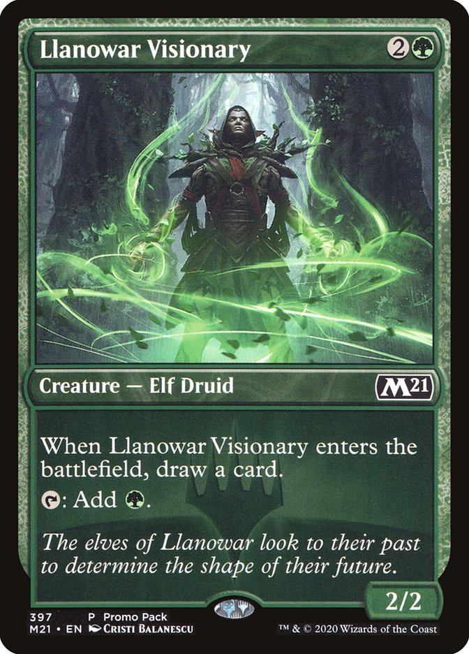 Llanowar Visionary (Promo Pack) [Core Set 2021 Promos] | Galaxy Games LLC