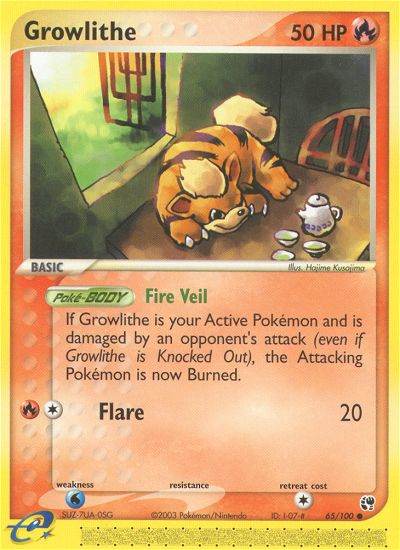 Growlithe (65/100) [EX: Sandstorm] | Galaxy Games LLC