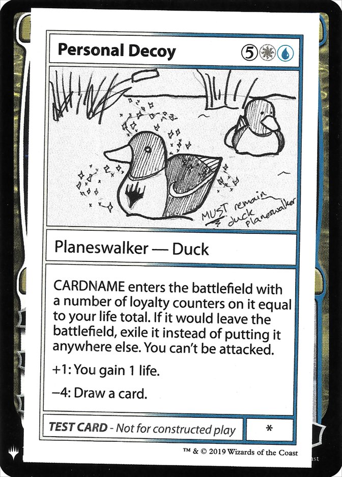 Personal Decoy [Mystery Booster Playtest Cards] | Galaxy Games LLC