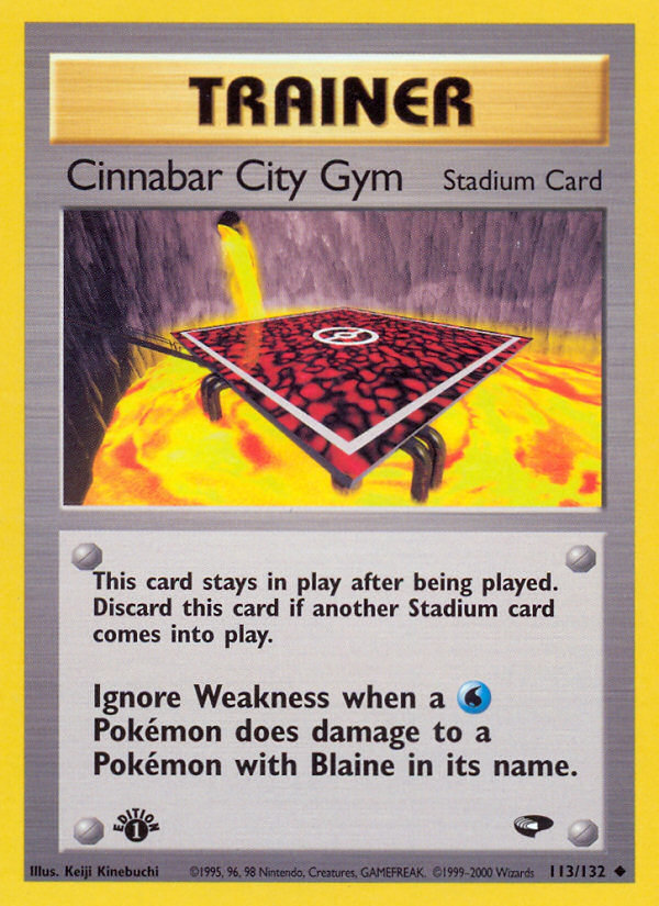 Cinnabar City Gym (113/132) [Gym Challenge 1st Edition] | Galaxy Games LLC