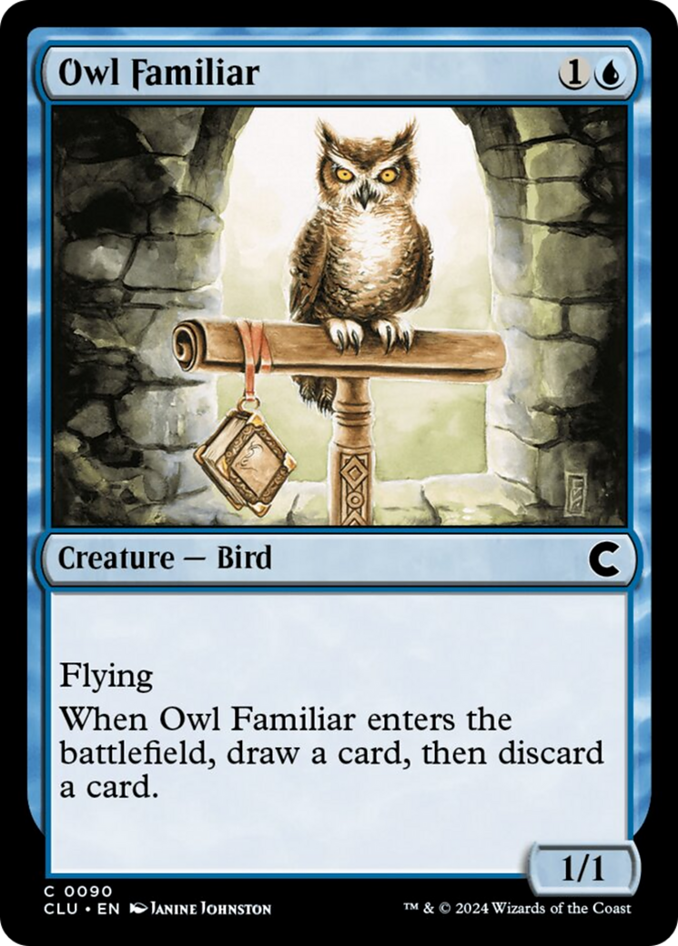 Owl Familiar [Ravnica: Clue Edition] | Galaxy Games LLC