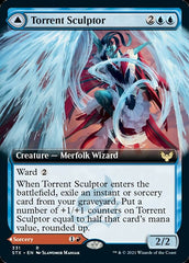 Torrent Sculptor // Flamethrower Sonata (Extended Art) [Strixhaven: School of Mages] | Galaxy Games LLC