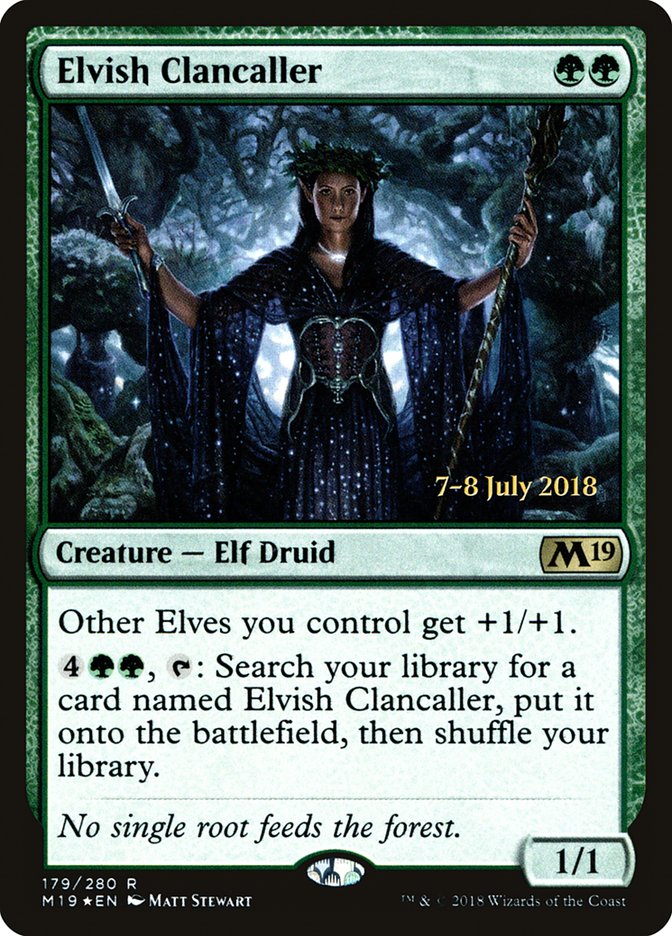 Elvish Clancaller [Core Set 2019 Prerelease Promos] | Galaxy Games LLC