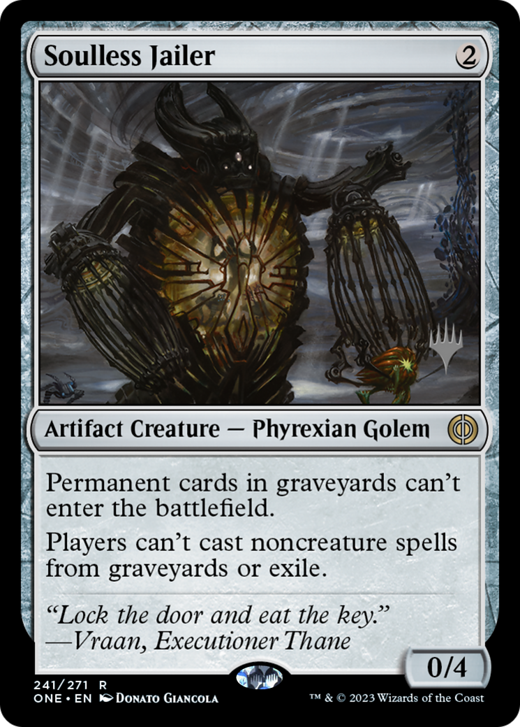 Soulless Jailer (Promo Pack) [Phyrexia: All Will Be One Promos] | Galaxy Games LLC