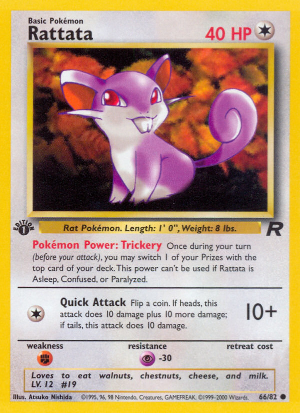 Rattata (66/82) [Team Rocket 1st Edition] | Galaxy Games LLC