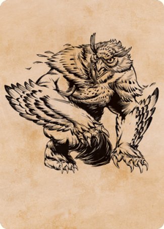 Owlbear (Showcase) Art Card [Dungeons & Dragons: Adventures in the Forgotten Realms Art Series] | Galaxy Games LLC