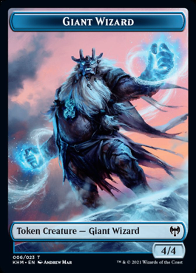 Giant Wizard Token [Kaldheim Tokens] | Galaxy Games LLC