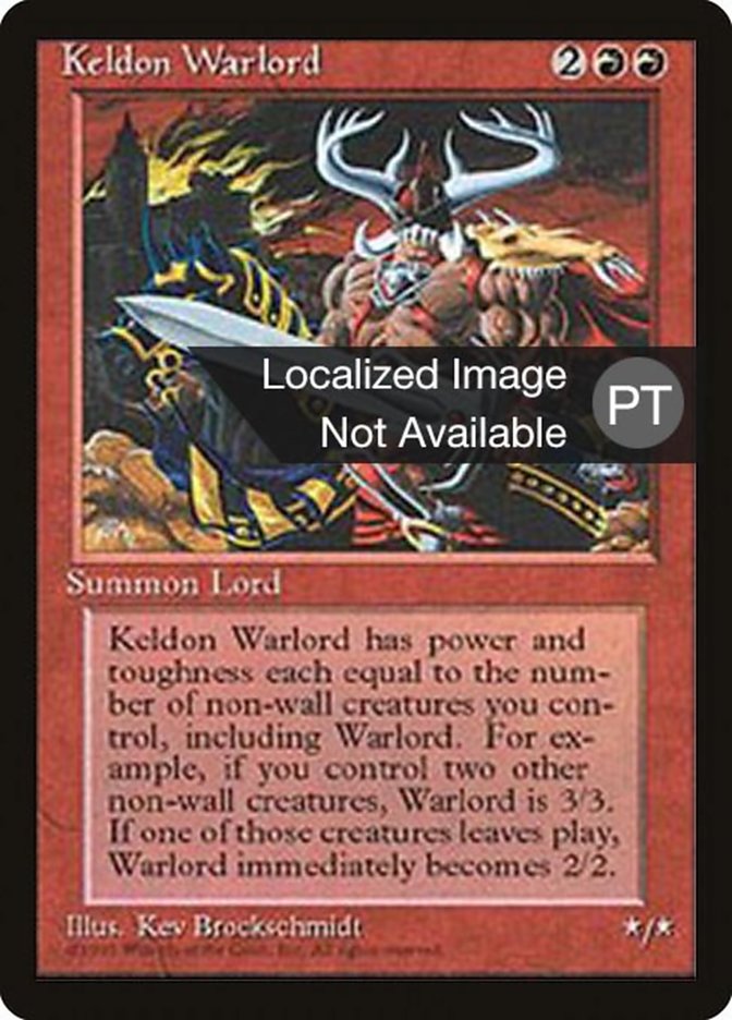 Keldon Warlord [Fourth Edition (Foreign Black Border)] | Galaxy Games LLC