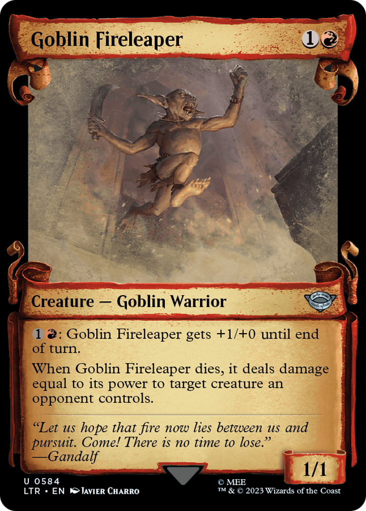 Goblin Fireleaper [The Lord of the Rings: Tales of Middle-Earth Showcase Scrolls] | Galaxy Games LLC