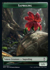 Beast // Saproling Double-sided Token [Streets of New Capenna Commander Tokens] | Galaxy Games LLC