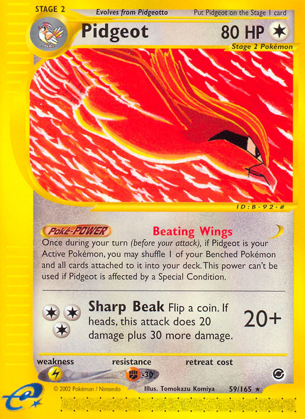 Pidgeot (59/165) [Expedition: Base Set] | Galaxy Games LLC