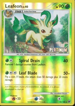 Leafeon (24/100) [Burger King Promos: 2009 Collection] | Galaxy Games LLC