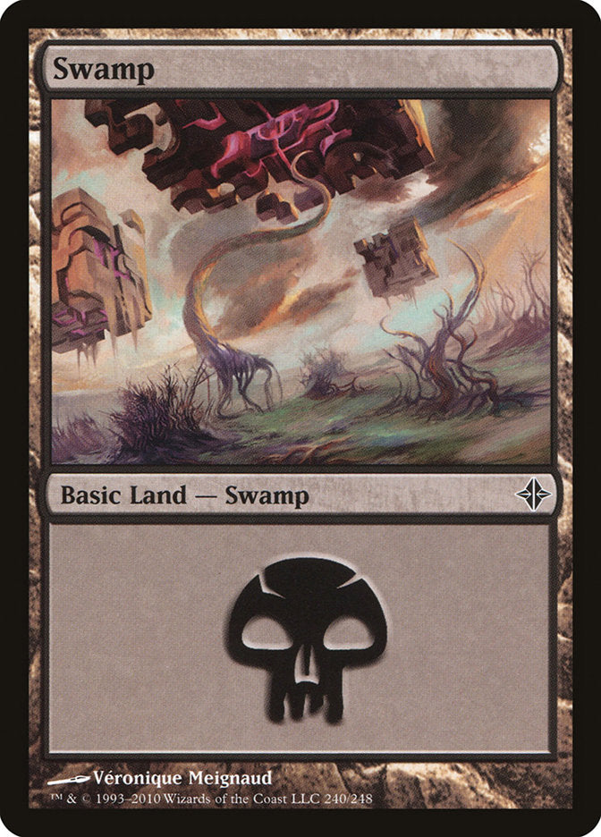 Swamp (240) [Rise of the Eldrazi] | Galaxy Games LLC