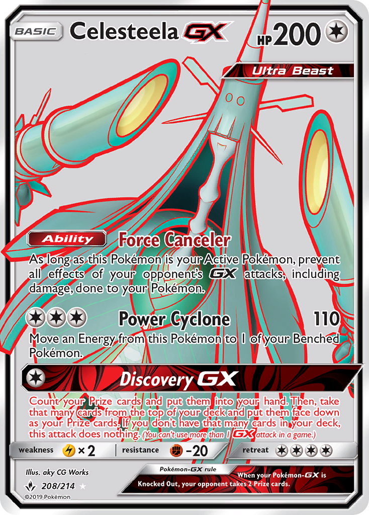 Celesteela GX (208/214) [Sun & Moon: Unbroken Bonds] | Galaxy Games LLC