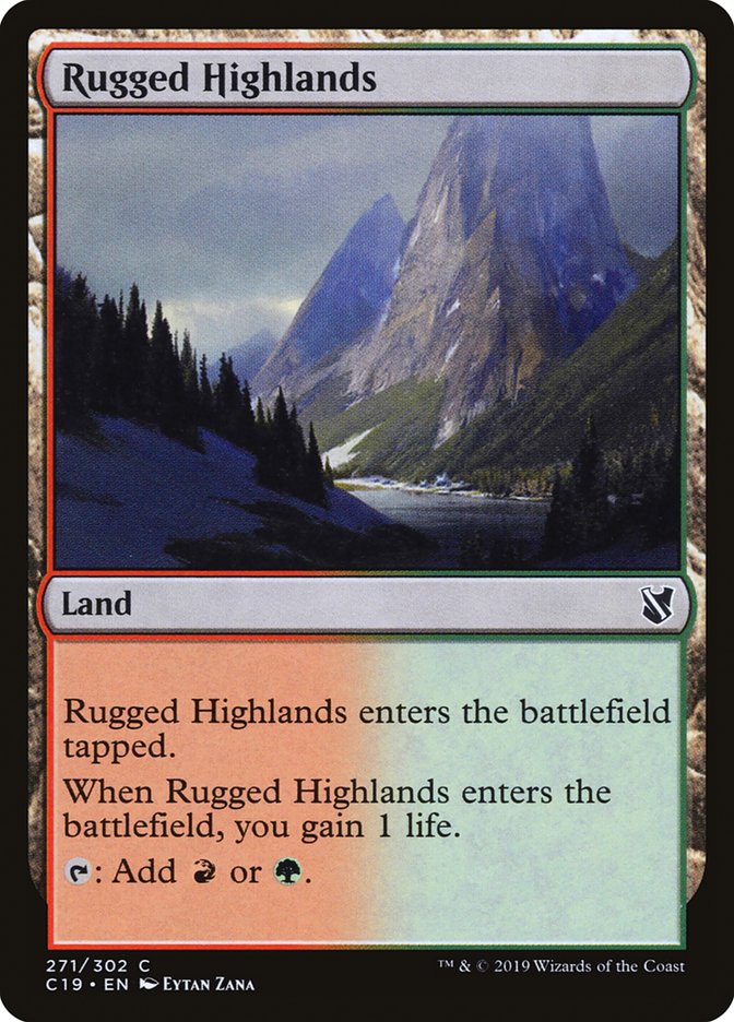 Rugged Highlands [Commander 2019] | Galaxy Games LLC