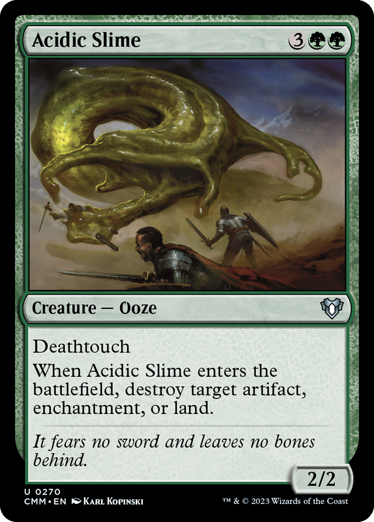 Acidic Slime [Commander Masters] | Galaxy Games LLC