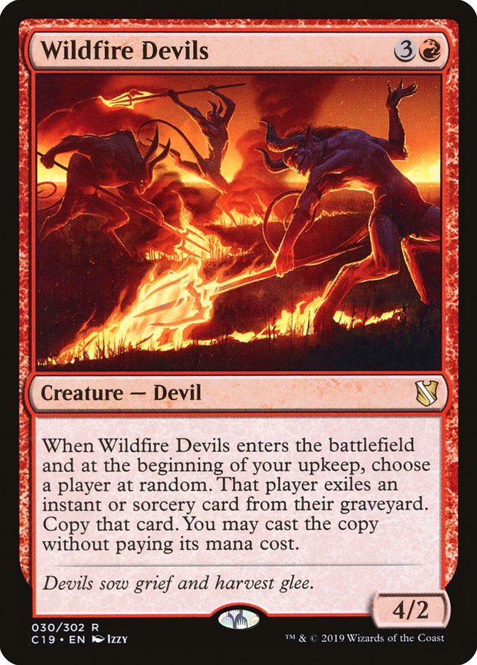 Wildfire Devils [Commander 2019] | Galaxy Games LLC