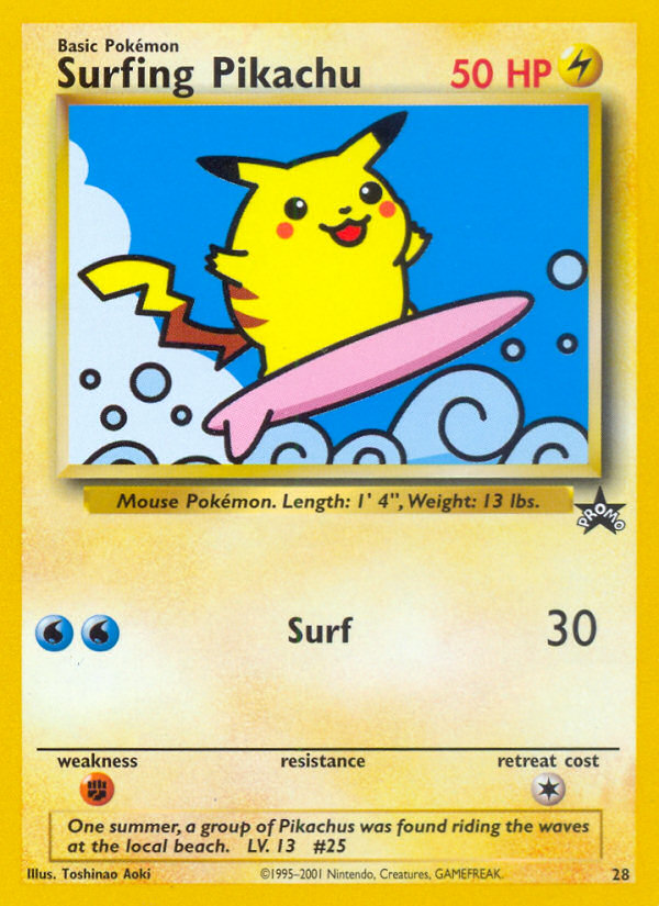 Surfing Pikachu (28) [Wizards of the Coast: Black Star Promos] | Galaxy Games LLC