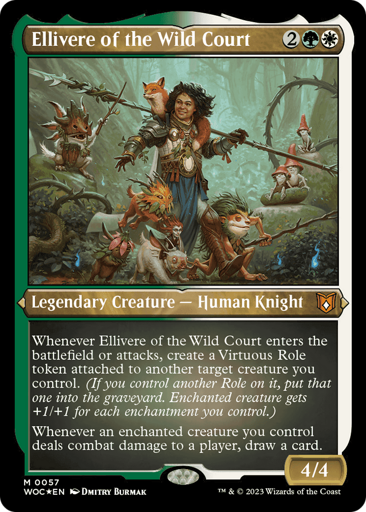 Ellivere of the Wild Court (Display Commander) [Wilds of Eldraine Commander] | Galaxy Games LLC