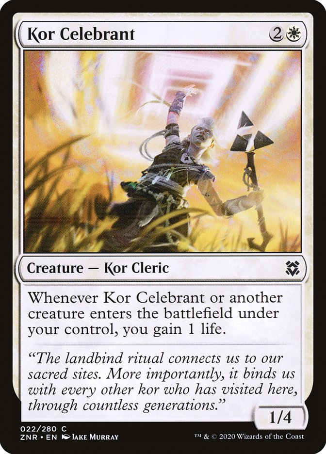 Kor Celebrant [Zendikar Rising] | Galaxy Games LLC