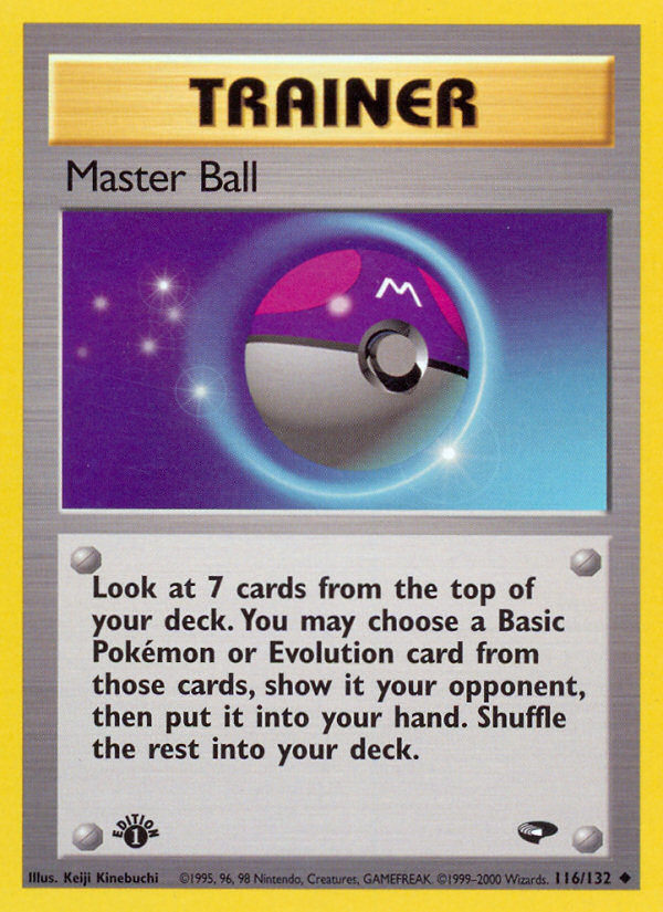 Master Ball (116/132) [Gym Challenge 1st Edition] | Galaxy Games LLC