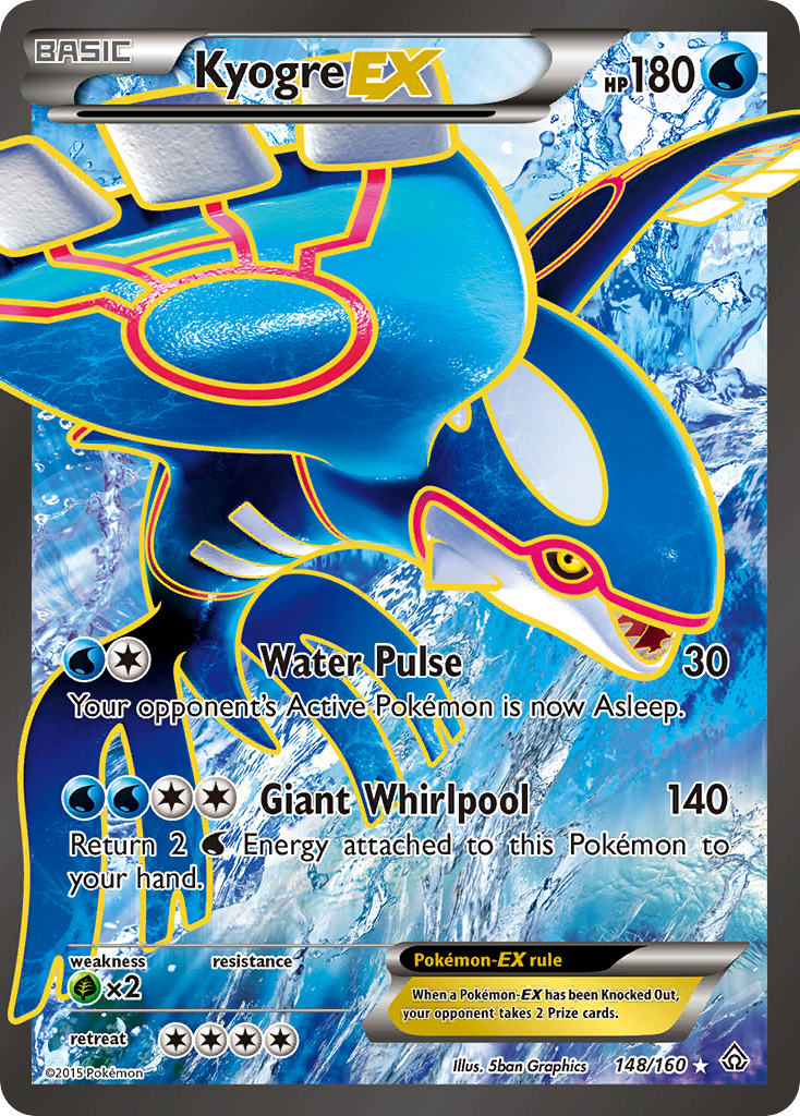 Kyogre EX (148/160) [XY: Primal Clash] | Galaxy Games LLC