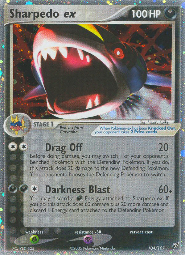 Sharpedo ex (104/107) [EX: Deoxys] | Galaxy Games LLC