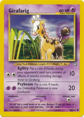 Girafarig (58/111) [Neo Genesis Unlimited] | Galaxy Games LLC