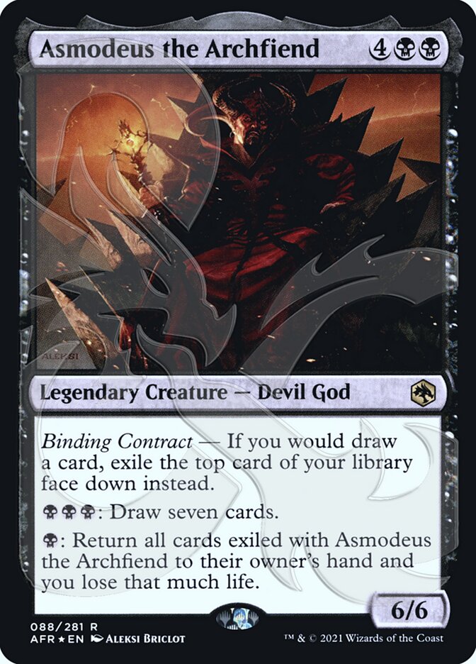 Asmodeus the Archfiend (Ampersand Promo) [Dungeons & Dragons: Adventures in the Forgotten Realms Promos] | Galaxy Games LLC