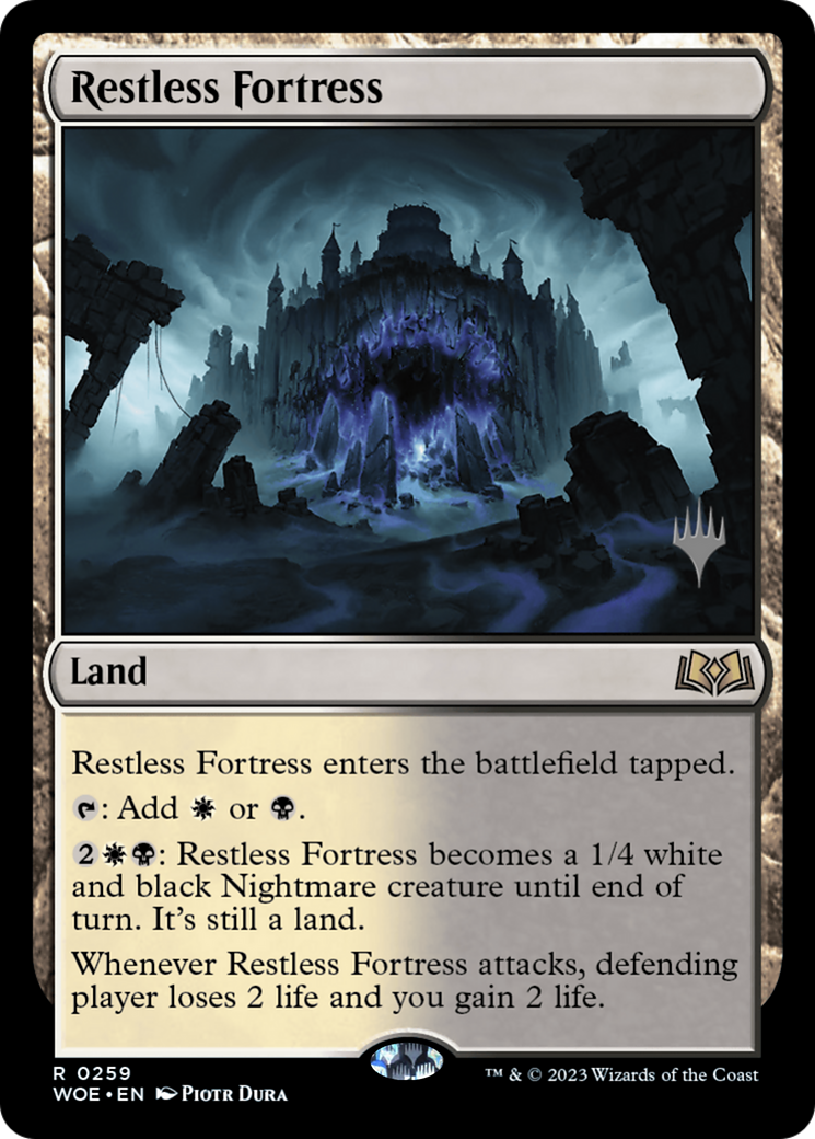 Restless Fortress (Promo Pack) [Wilds of Eldraine Promos] | Galaxy Games LLC